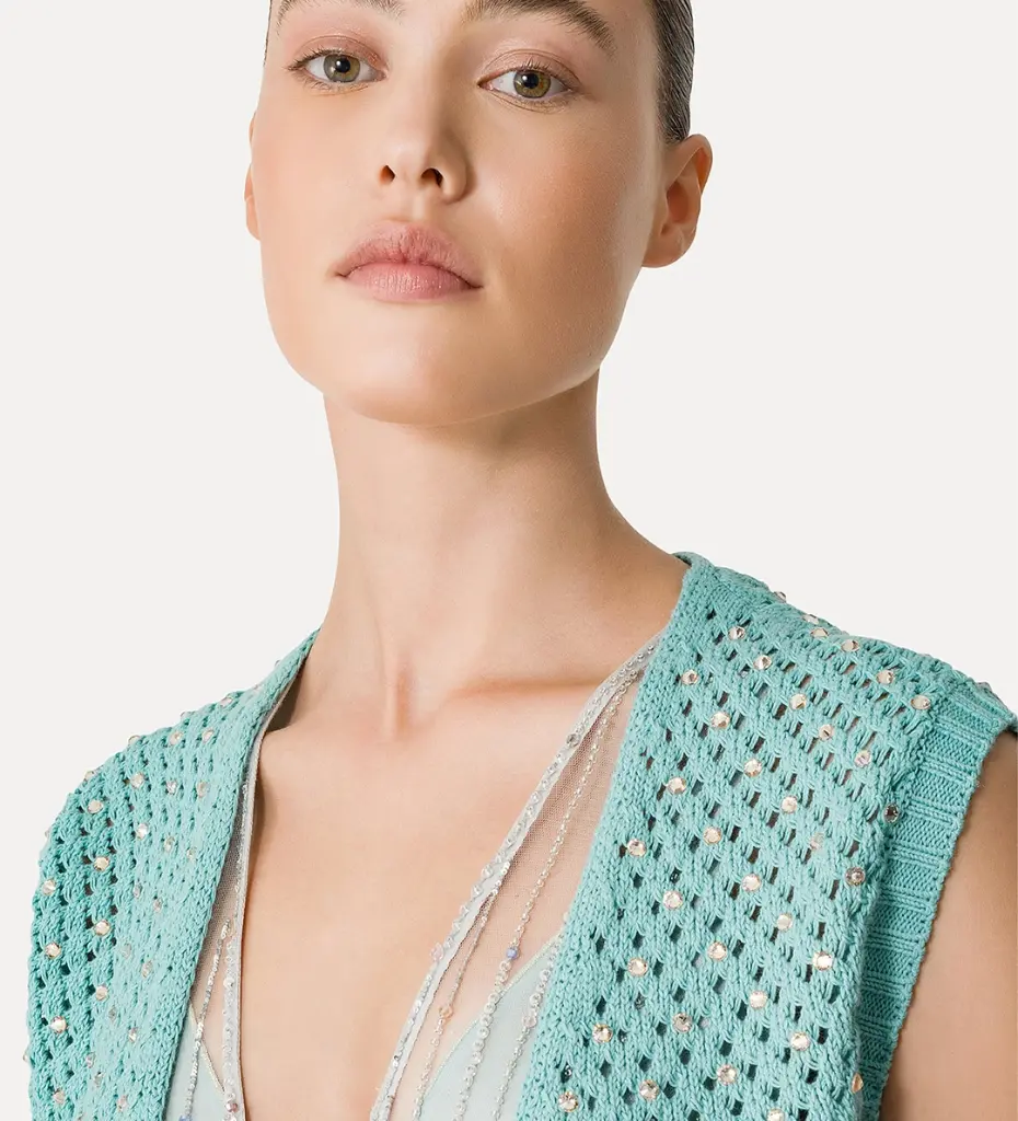 FORTE FORTE - Shine Bright Details Cotton Vest