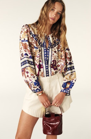 BA&SH - Varone Long Sleeve Shirt Ecru