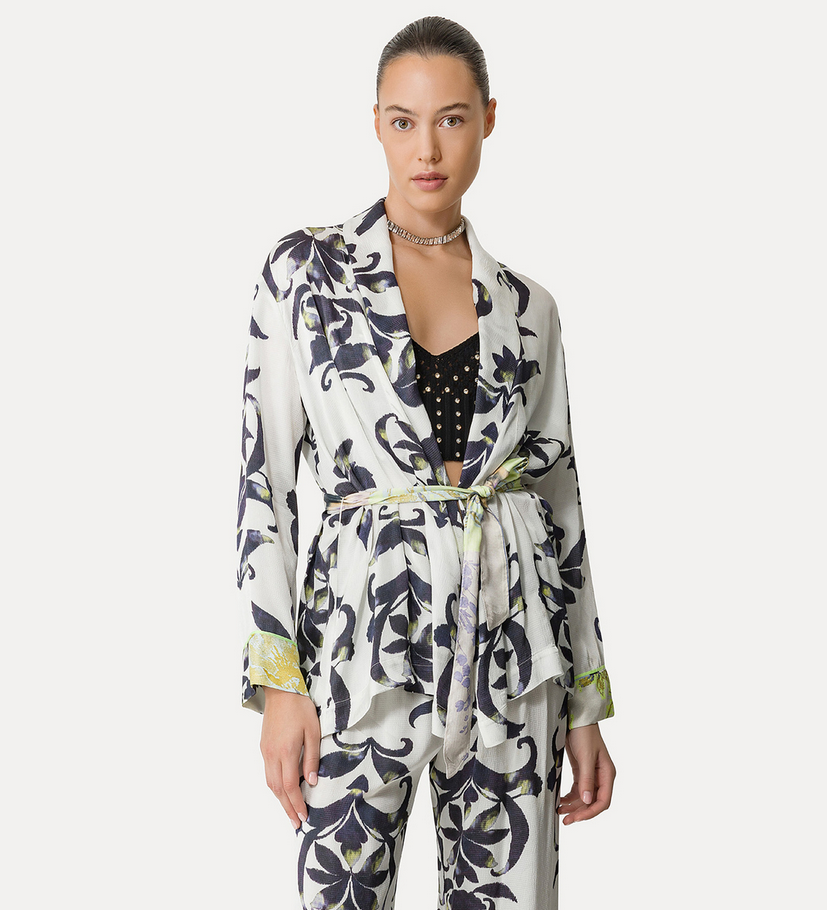 FORTE FORTE - The Secret Lily Print Kimono