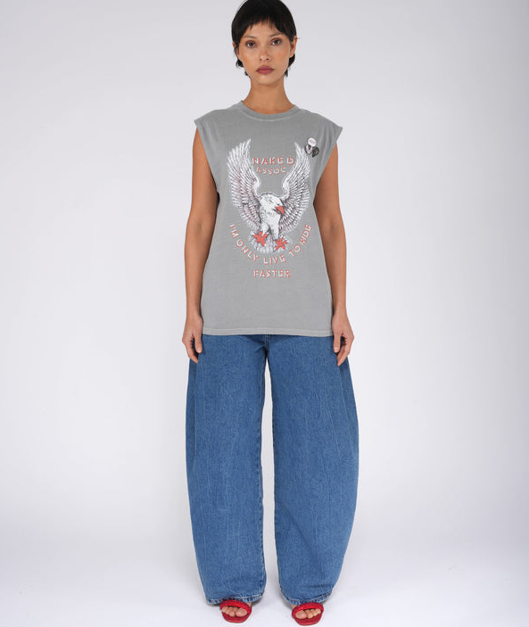 NEWTONE - T-shirt Biker Naked Grey