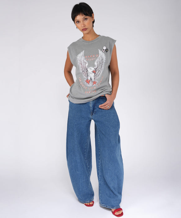 NEWTONE - T-shirt Biker Naked Grey