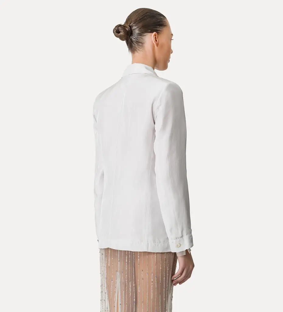 FORTE FORTE - Habotai Silk Jacket with Beads