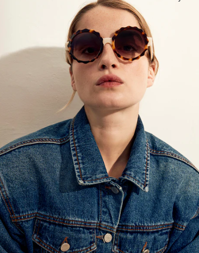 JIMMY FAIRLY - The LILY Ivory & Brown Tortoiseshell