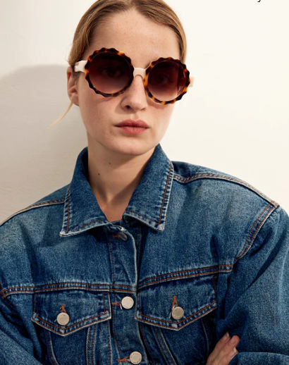 JIMMY FAIRLY - The LILY Ivory & Brown Tortoiseshell