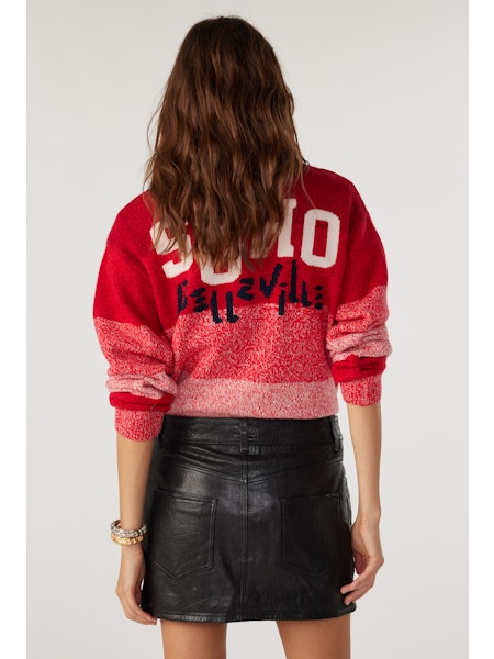 BA&SH - BALY Leather Mini Skirt