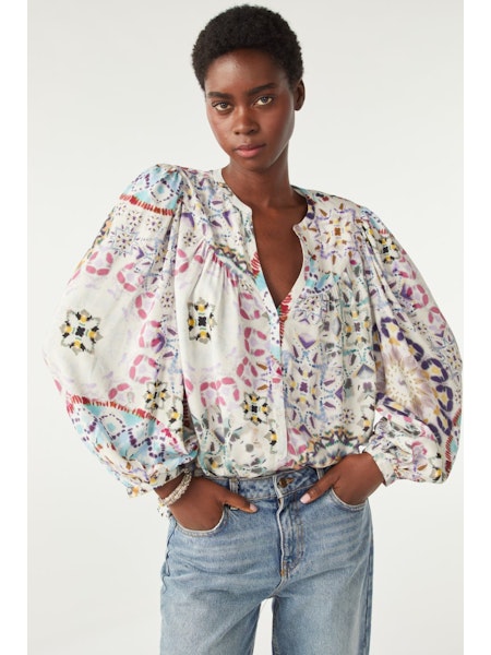 BA&SH - LUIGI Floaty Printed Blouse