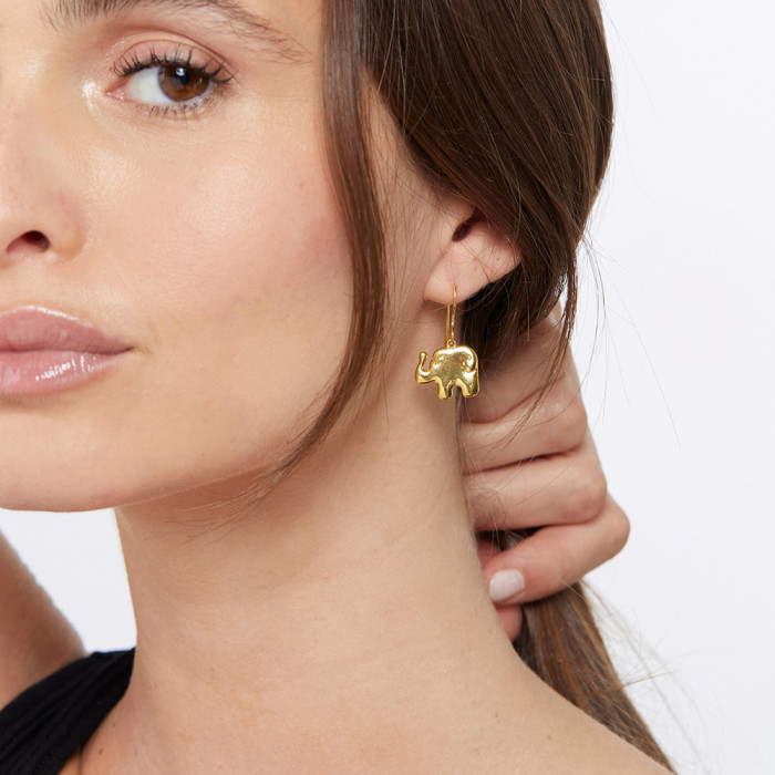 AURELIE BIDERMANN - ELEPHANT Aurélie drop earring