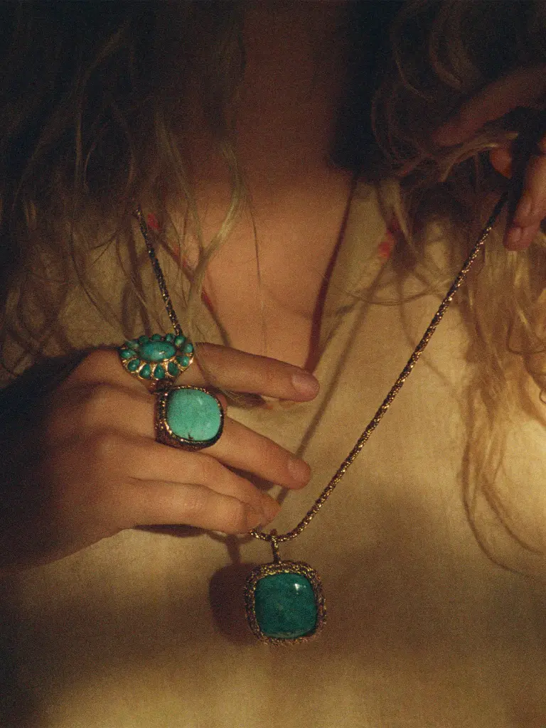AURELIE BIDERMANN - MIKI Turquoise Ring 56mm 