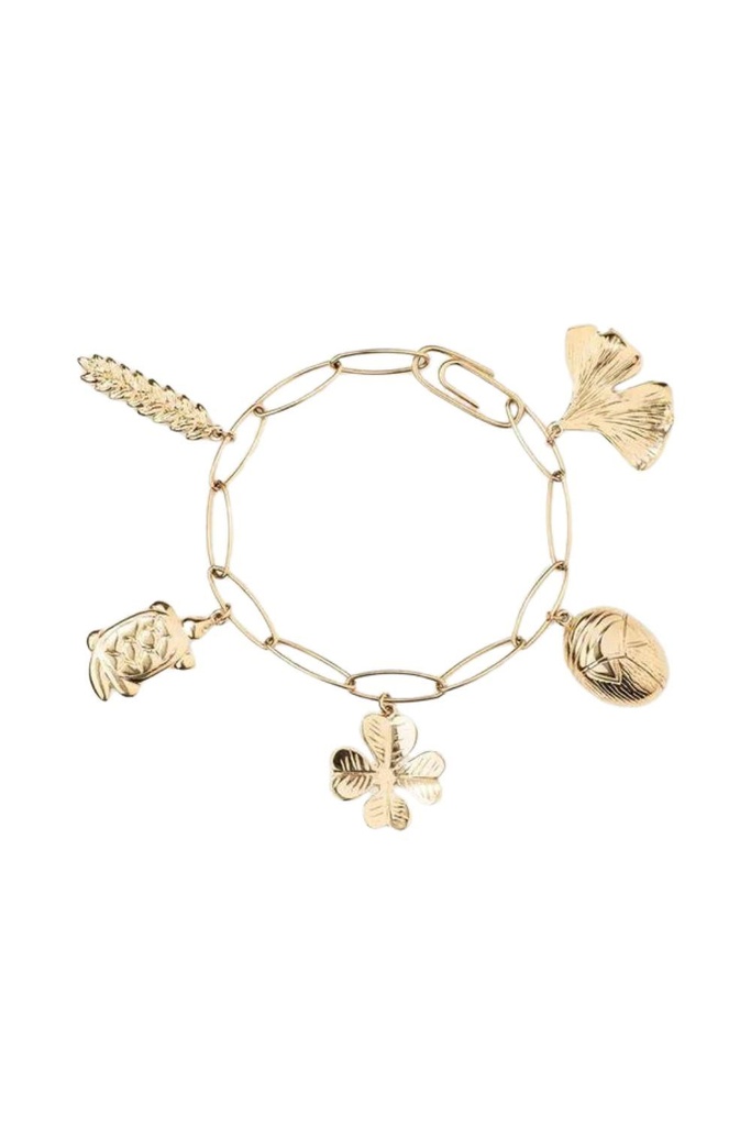 AURELIE BIDERMANN - CHARMS BAR hazelnut bracelet