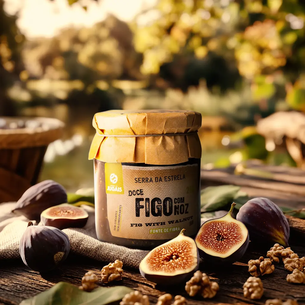 Fig Jam with Walnut 280g - Quinta de Jugais 