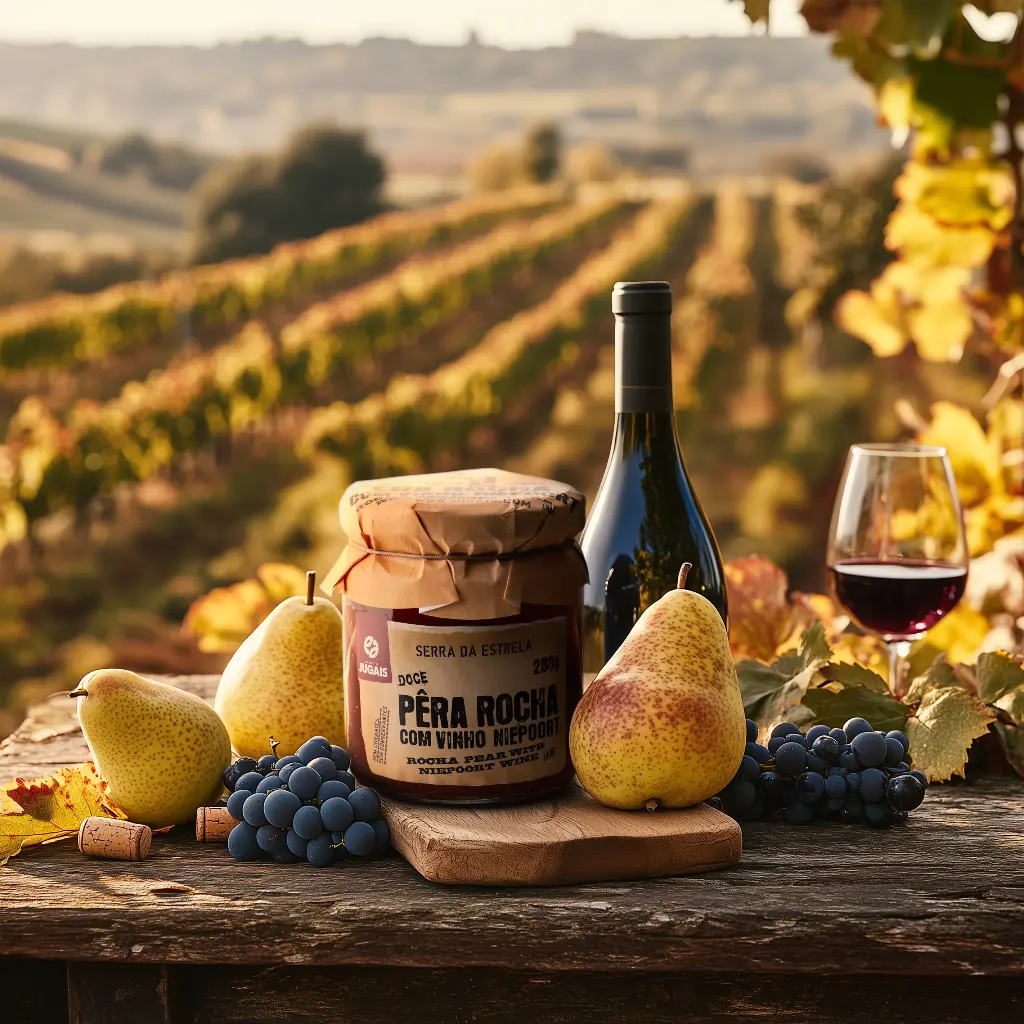 Rocha Pear Jam w/ Niepoort Wine 280g - Quinta de Jugais 