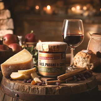 Perfect Jam for Cheese - Apple, Raisins and Cinnamon 180g - Quinta de Jugais 