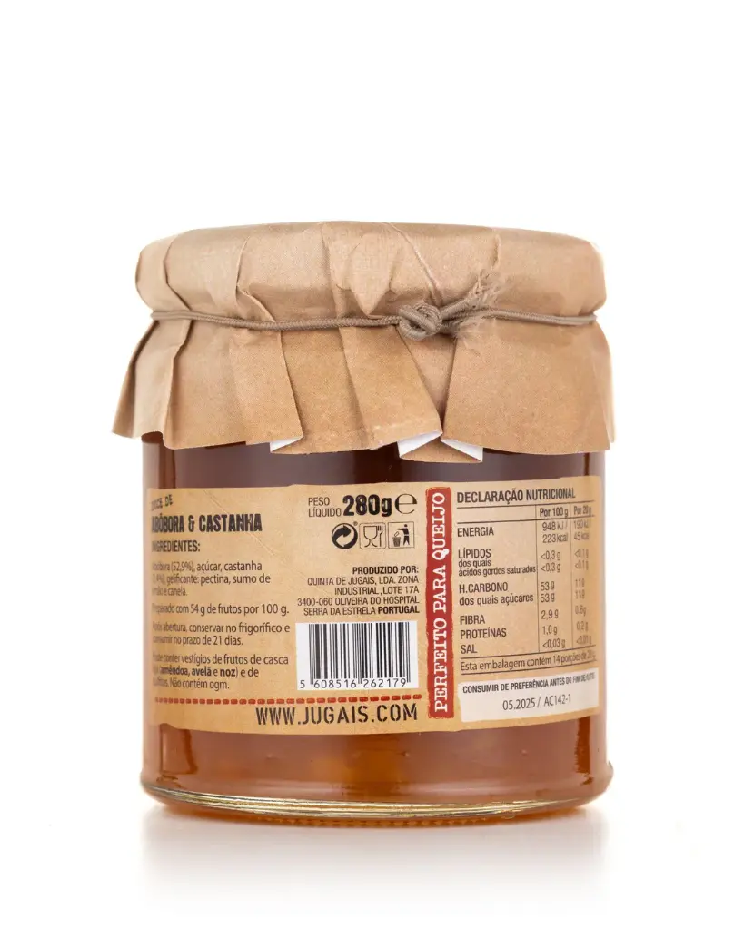 Quinta de Jugais Pumpkin and Chestnut Jam 280g 