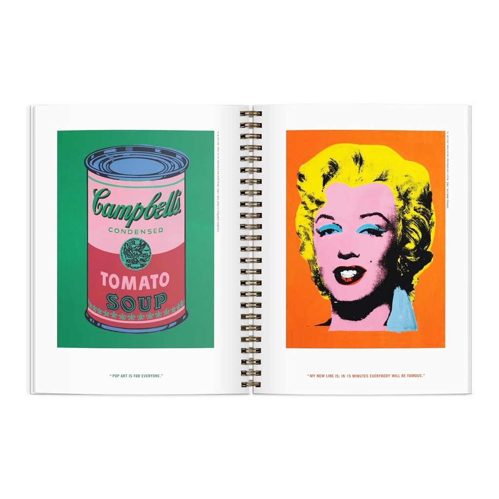 Andy Warhol Inspirational Sketchbook: Includes 12 Full-Color Pages of Artwork & Quotes From Andy Warhol