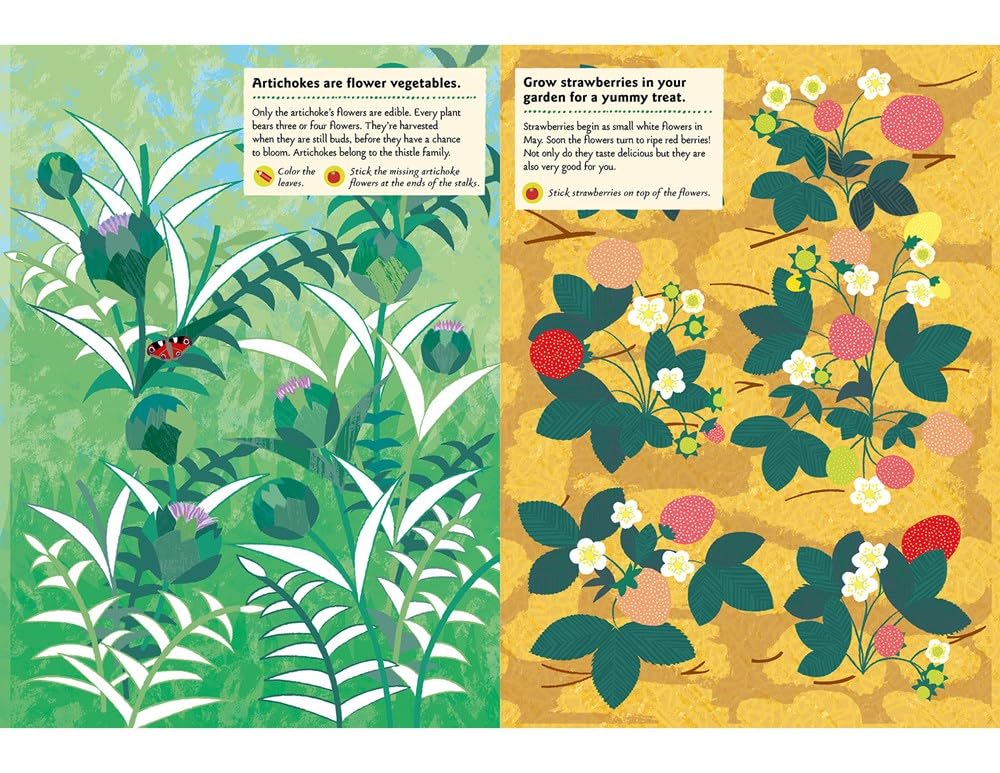 In the Vegetable Garden: My Nature Sticker Activity Book