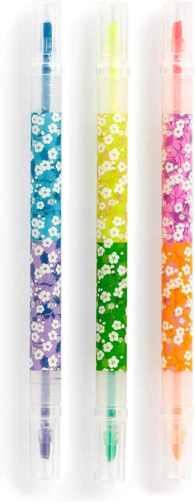 Liberty Mitsi – Highlighter Set with 6 Neon Ink Colors Featuring Classic Japanese