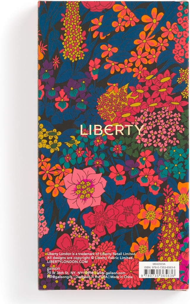 Galison Liberty Everyday Floral Pen Set – Includes 3 Black Ink Ballpoint Pens and Hinged Gift Box, Stylish Writing Pens Featuring Stunning Designs, Makes a Great Gift