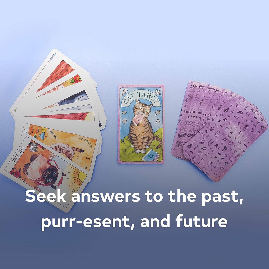Cat Tarot: 78 Cards & Guidebook 