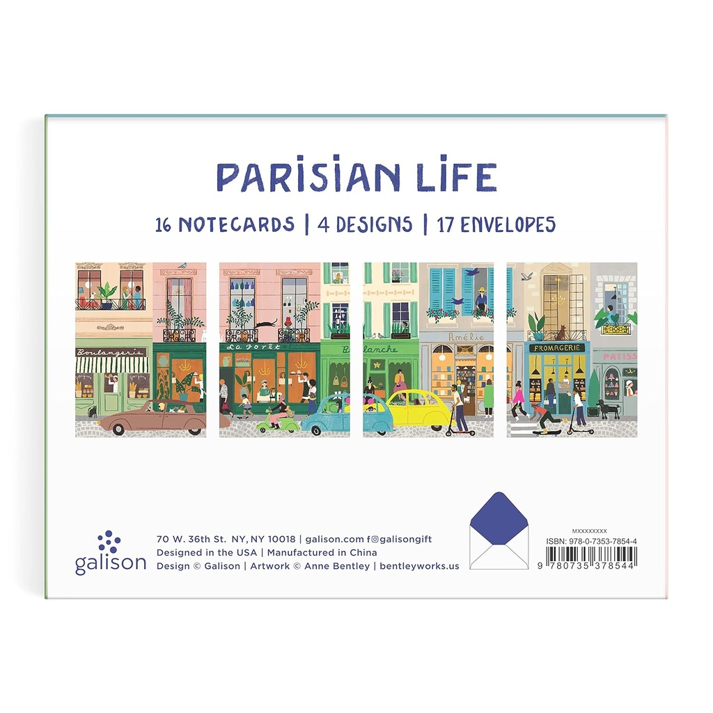 Parisian Life Greeting Assortment Notecard Set Cards