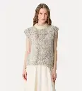 FORTE FORTE - Alpaca Jacquard Vest Plumes de Python.webp