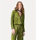 FORTE FORTE - kimono shirt in froissé lamé.webp