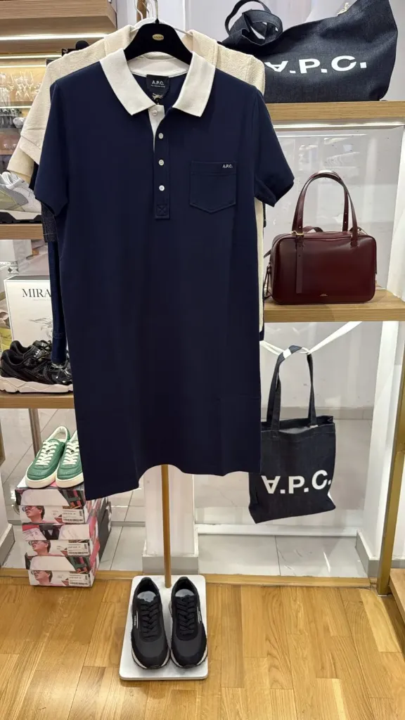 [COGWZ-F35302IAK DARK NAVY] A.P.C. - Polo Dress (S)