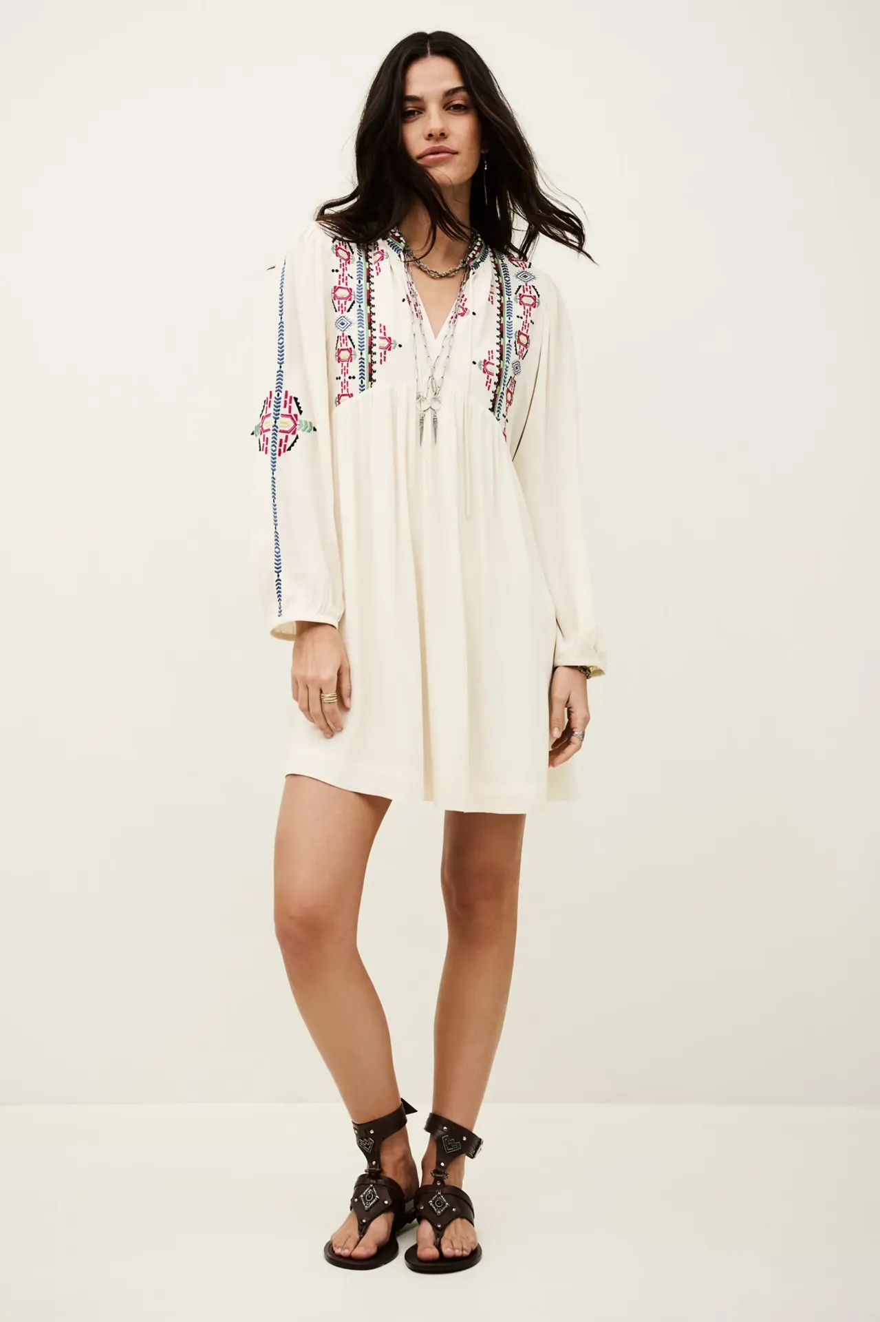 [1E26TELM] BA&SH - Telma Dress Ecru (0(XS))