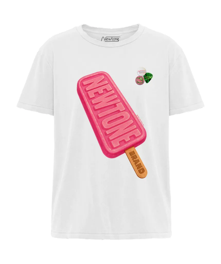 [SS26TSSFREE] NEWTONE - Tee Shirt Starlight "Freeze" Dirty White (1)