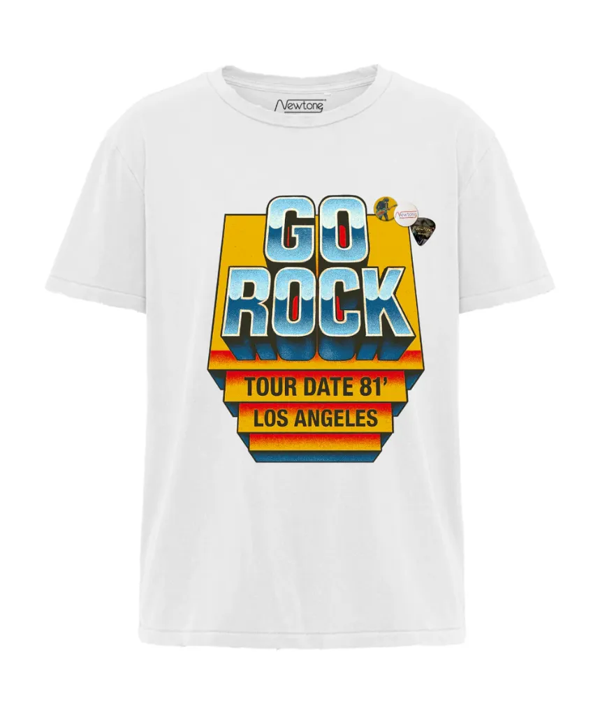 [SS26TSSGORO] NEWTONE - Tee Shirt Starlight "Rock" Dirty White (1)