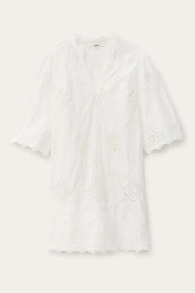 [MALOE26ECRU] BA&SH - Malo Mini Dress Ecru (1)