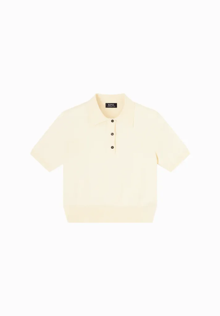 [COHNW-F23484] A.P.C. - Ruby Polo Shirt Ecru (S)