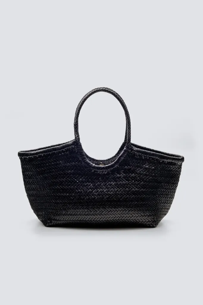 DRAGON DIFFUSION - Nantucket Big Leather Tote Bag Black