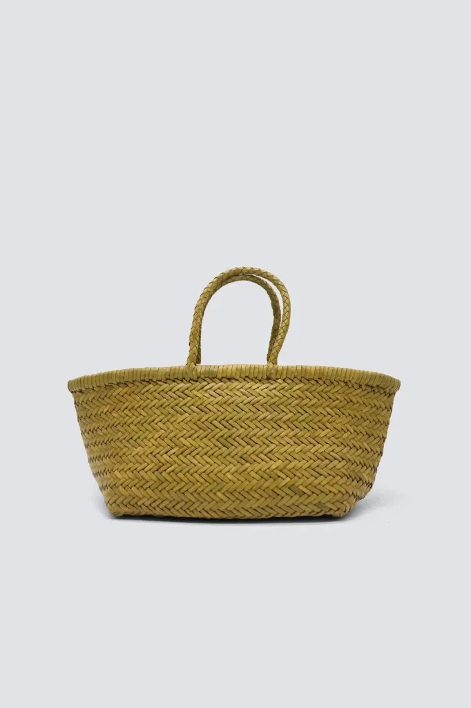 [8811 BAMBOO GREEN] DRAGON DIFFUSION - Bamboo Triple Jump Small Leather Tote Bag Bamboo Green