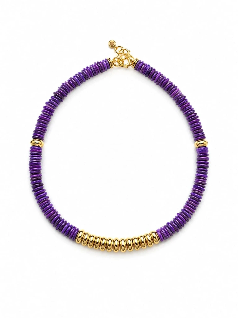 [VADI002] VADI JEWELS - Alicudi Necklace Purple
