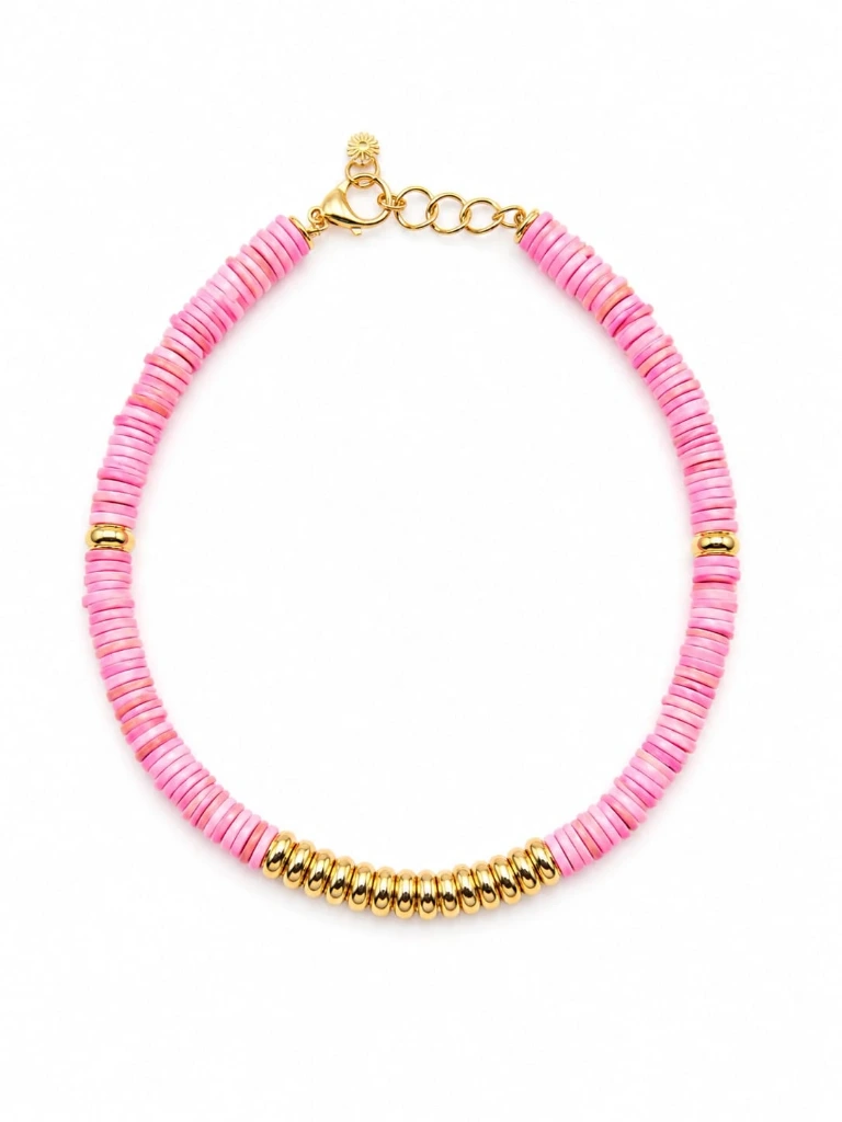 [VADI033] VADI JEWELS - Alicudi Necklace Pink