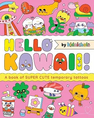 Hello Kawaii!: A book of super cute temporary tattoos