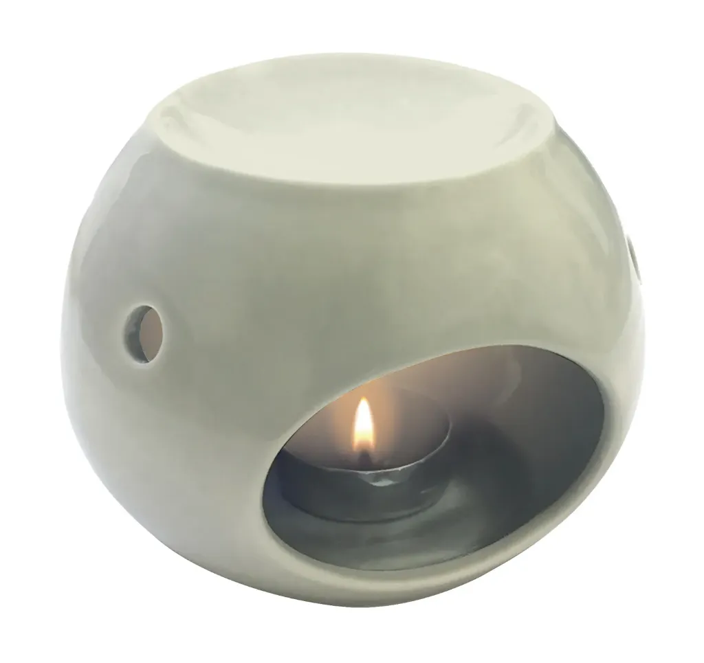 Grey Ceramic Incense Burner