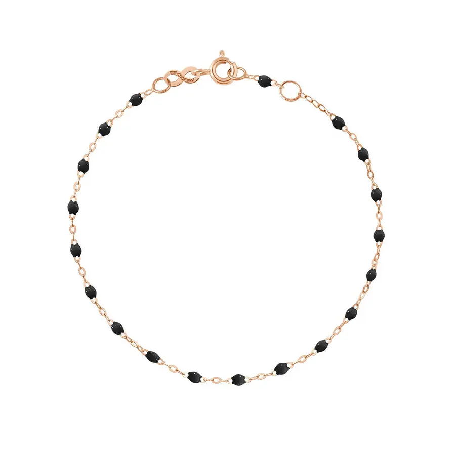BLACK Bracelet 17cm Classic Gigi, 18ct Rose Gold - GIGI CLOZEAU
