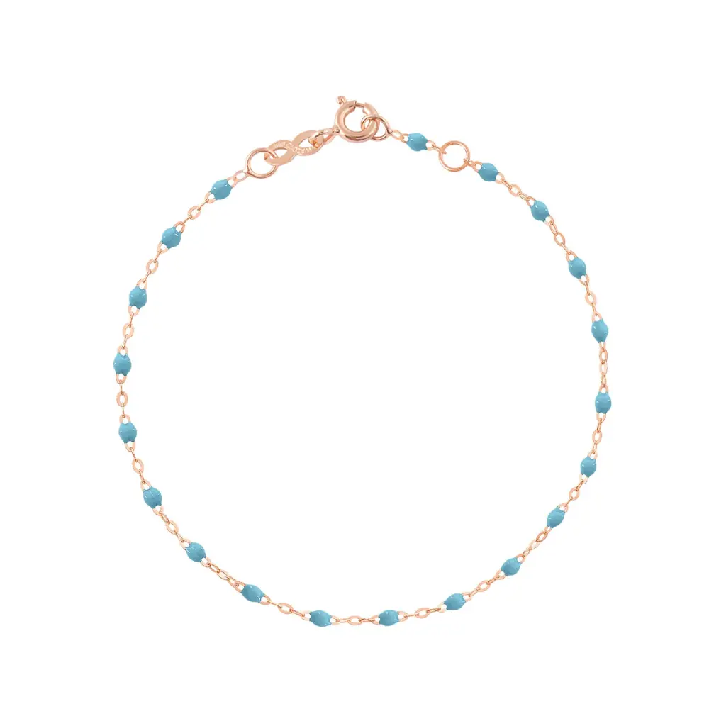 TURQUOISE Bracelet 17cm Classic Gigi, 18ct Rose Gold - GIGI CLOZEAU