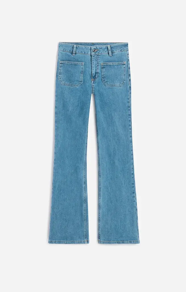 VANESSA BRUNO - DOMPAY FLARE Jeans Light Indigo