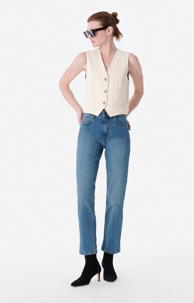 Timael Cropped Jeans Light Indigo - VANESSA BRUNO