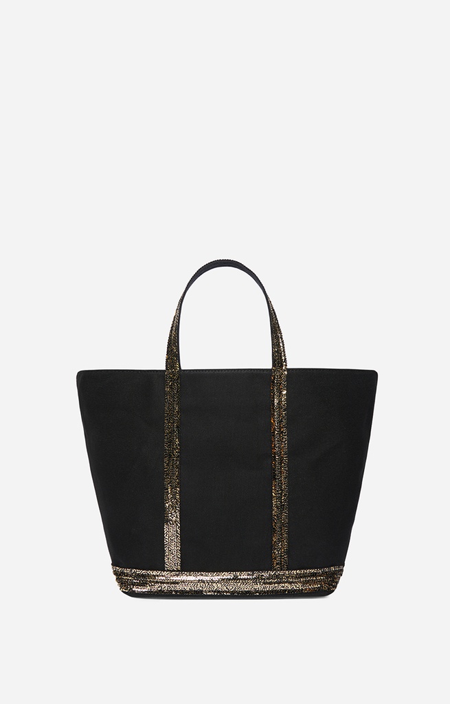 VANESSA BRUNO - Canvas M Cabas Tote Black/Gold