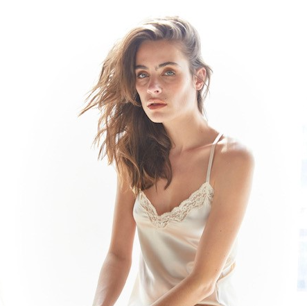 VANNINA VESPERINI - Silk Camisole, the Original, Mother-of-pearl/Cloud