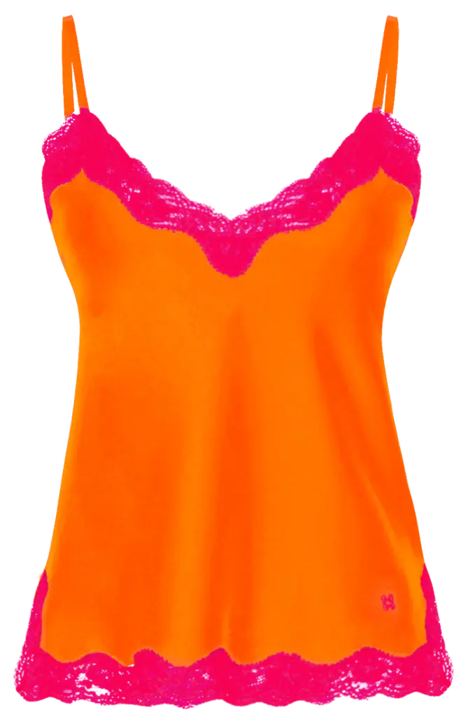 VANNINA VESPERINI - Silk Camisole, the Original, Carrot/Raspberry (S)