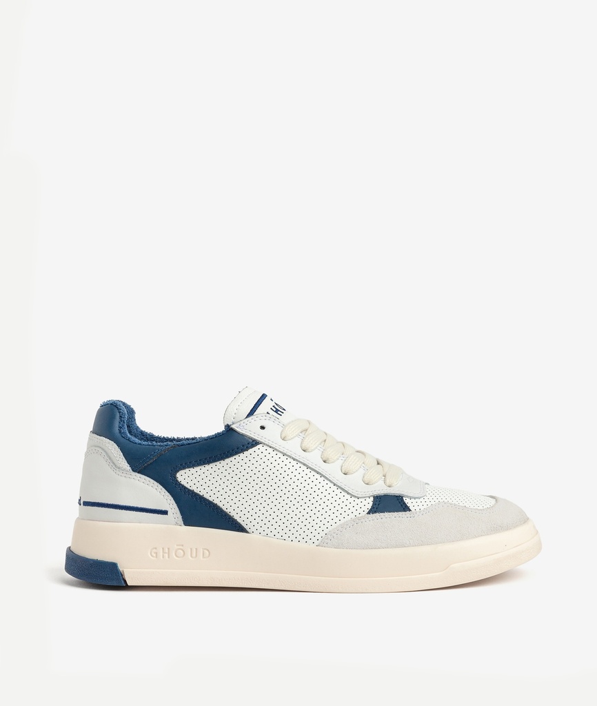 GHOUD VENICE - Sneakers Tweener Low Leather Suede White Blue M