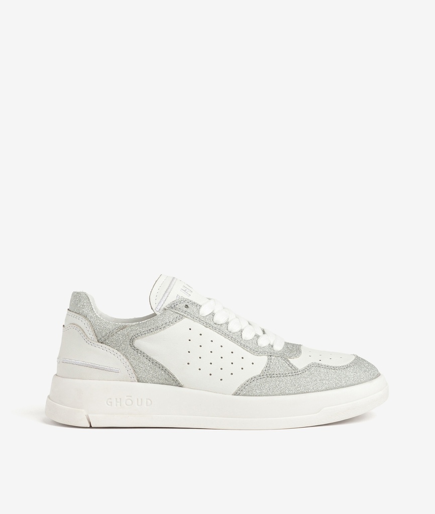 GHOUD VENICE - Sneakers Tweener Low Leather Glit White Silver W (36)