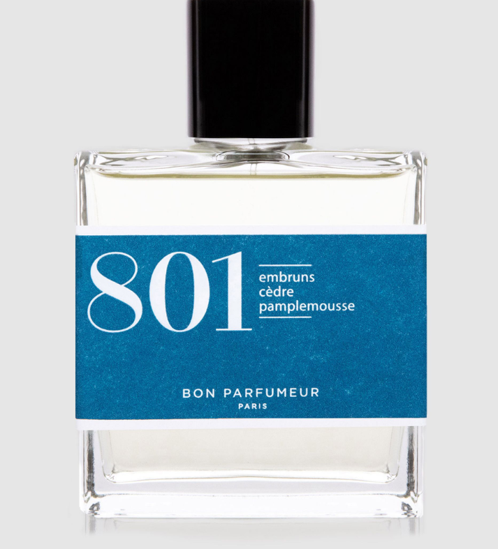 [BP801EDP100] BON PARFUMEUR - Eau de Parfum #801 Sea spray, cedar, grapefruit, 100ml