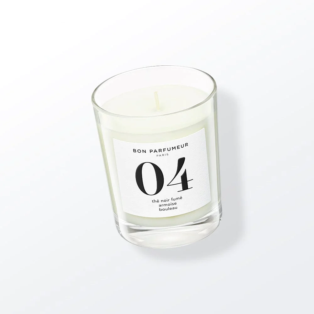 BON PARFUMEUR - Candle #04 Smoked black tea, mugwort, birch