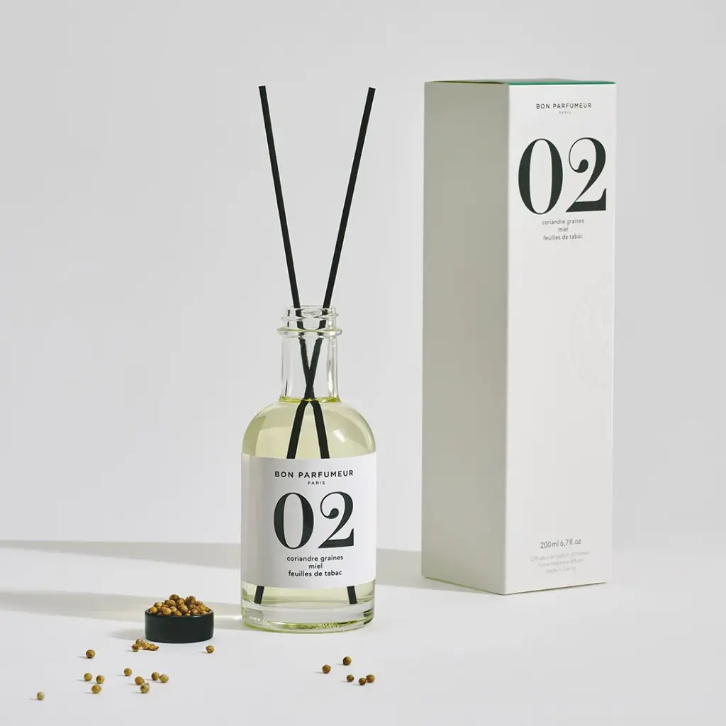 BON PARFUMEUR - Diffuser #02 Coriander Seed, Honey, Tobacco