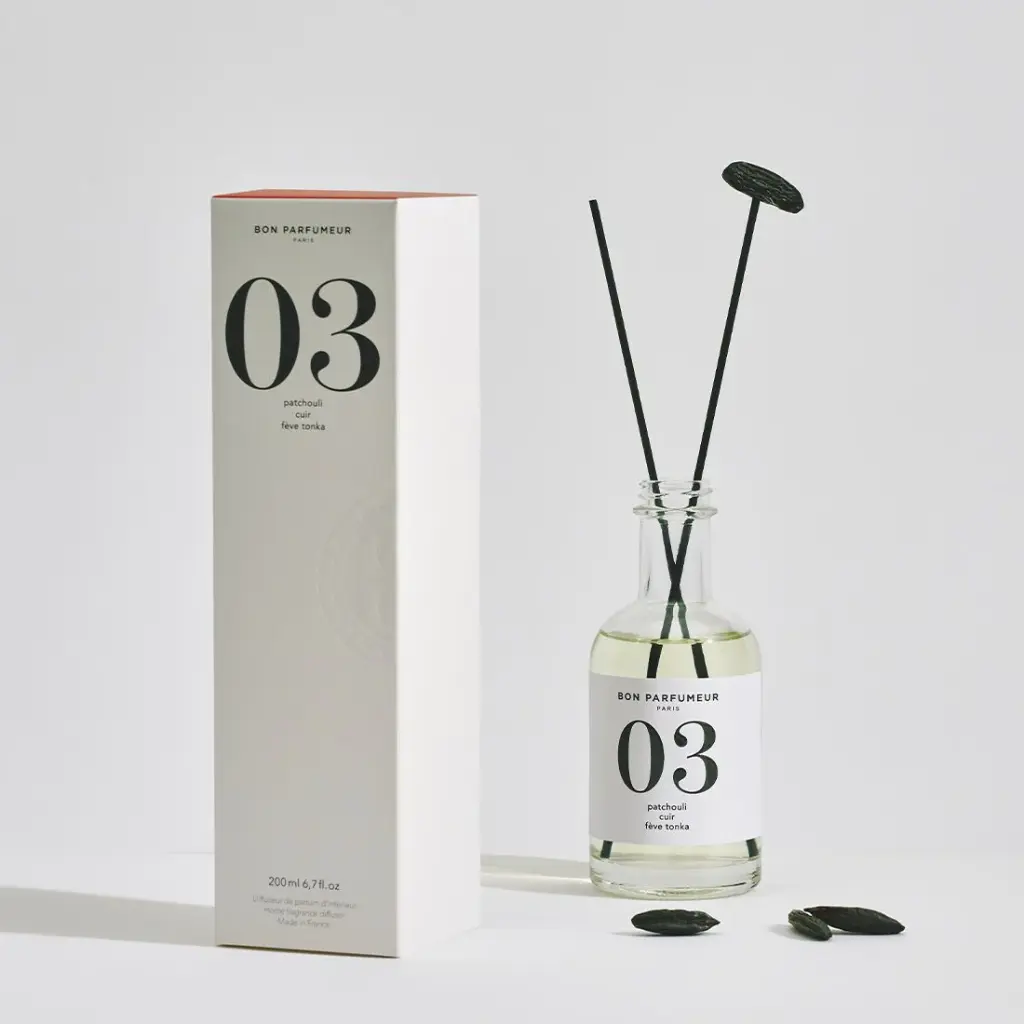 [BP200DIFF03] BON PARFUMEUR - Diffuseur #03 Patchouli, Cuir, Fève Tonka